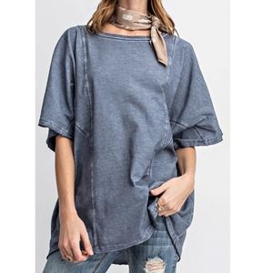 Mineral Washed Cotton Boxy Tee